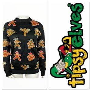 Tipsy Elves Ninga Gingerbread unisex ugly Christmas sweater